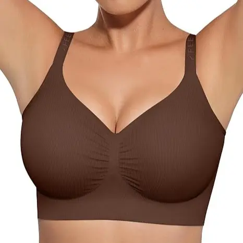 Wireless Comfort Bralette – Seamless V-Neck | No Underwire