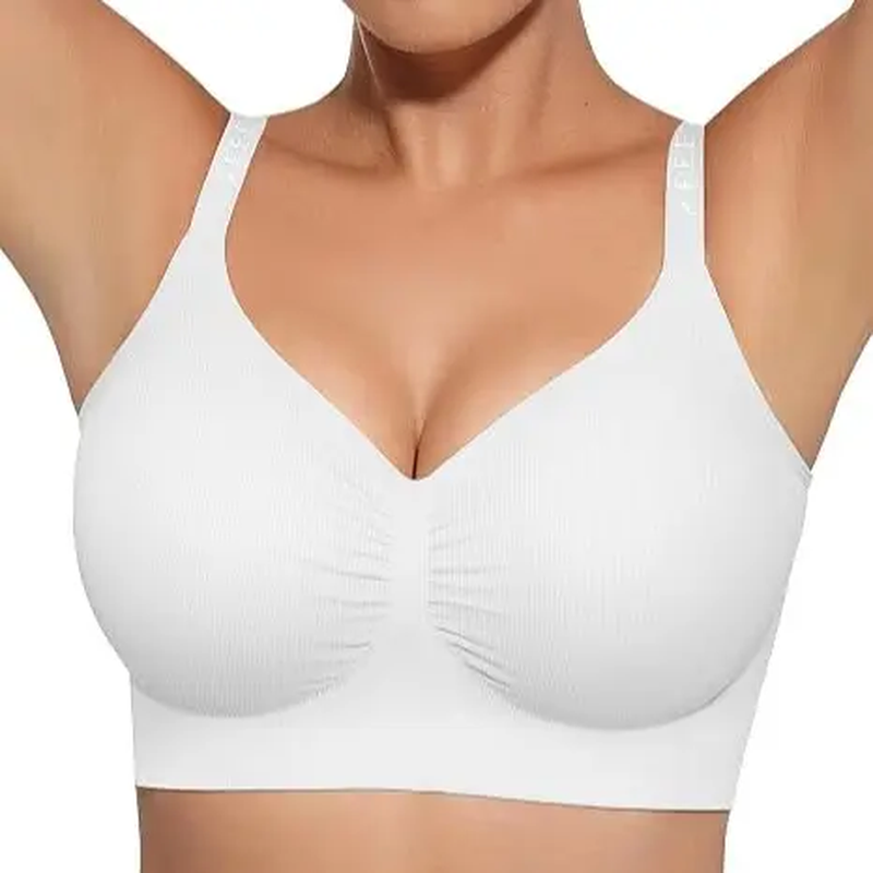 Wireless Comfort Bralette – Seamless V-Neck | No Underwire
