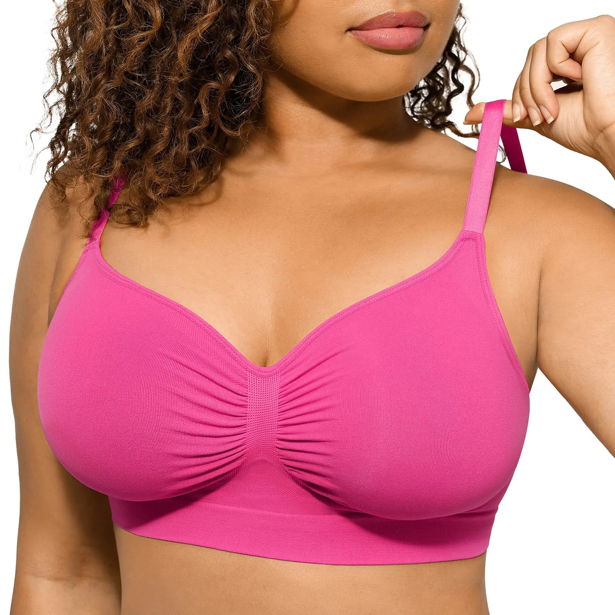 Wireless Comfort Bralette – Seamless V-Neck | No Underwire