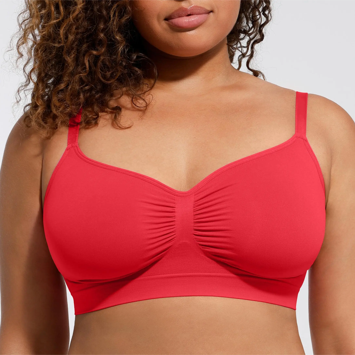 Wireless Comfort Bralette – Seamless V-Neck | No Underwire